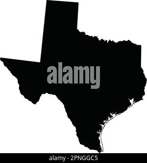 Texas Location Vector Texas map shape, united states of america. Flat concept icon symbol ...