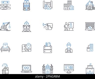 Restoration line icons collection. Renewal, Revival, Rehabilitate ...