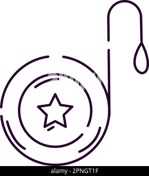 Isolated yoyo toy Sketch icon Vector Stock Vector