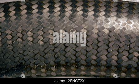 Black Fiber carbon texture pattern Stock Photo