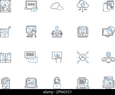 Knowledge and Expertise line icons collection. Wisdom, Proficiency ...