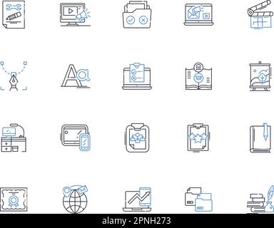 Eventuality line icons collection. Uncertainty, Probability ...