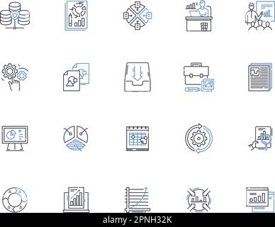 Cache line icons collection. Storage, Memory, Caching, Database ...