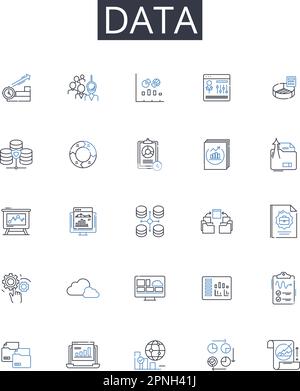 history algorithms line icons collection. Computation, Computing ...