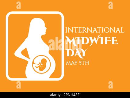 International Midwife Day. May 5Th. Vector illustration. Design for banner, poster or print. Stock Vector