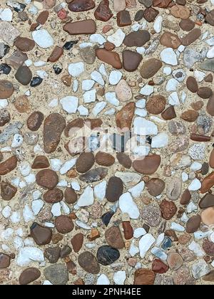 Fine gravel texture. Abstract background with small stones. Stock Photo
