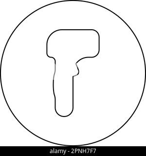Contactly thermometer pyrometer medical digital non-contact infrared for measure body ambient temperature without contact prevention of coronavirus Stock Vector