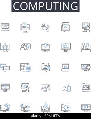 Cryptography systems line icons collection. Encryption, Decryption ...