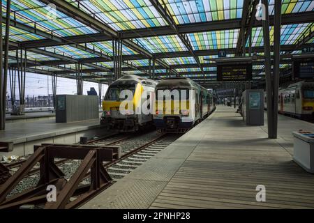 OSTEND TRAIN STATION BELGIUM TRAIN STATION RAILWAY photography