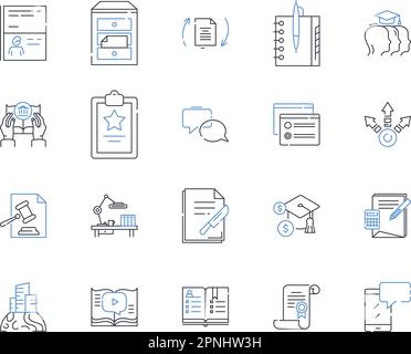 Free Vectors  Writing utensil icon set: black line