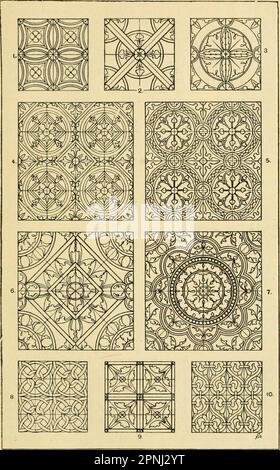 'Handbook of ornament; a grammar of art, industrial and architectural designing in all its branches, for practical as well as theoretical use' (1900) Stock Photo