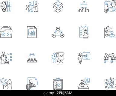 Standards line icons collection. Criteria, Norms, Benchmarks ...