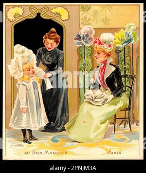 Childrens Clothes Au Bon Marche - Vintage advertising poster Stock Photo -  Alamy