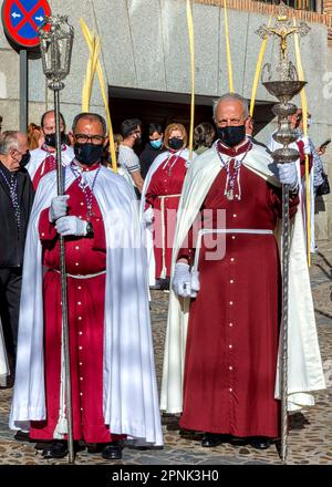 Venerable, Royal and Illustrious Brotherhood of Our Mother Mary Immaculate in her Greatest Anguish and Mercy and Christ the King in his triumphal entr Stock Photo