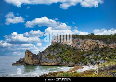 Cathedral Rock, a collapsed, overgrown limestone cliff along the Coastal Survivors Walk in D’Entrecasteaux National Park, Western Australia Stock Photo