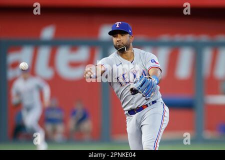 Houston Astros shortstop Jeremy Pena smiles while warming up with teammates  before a baseball game against the Texas Rangers, Friday, April 14, 2023,  in Houston. (AP Photo/Kevin M. Cox Stock Photo - Alamy