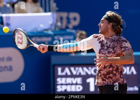 Stefanos Tsitsipas during the Barcelona Open Banc Sabadell. 71º Trofeo ...