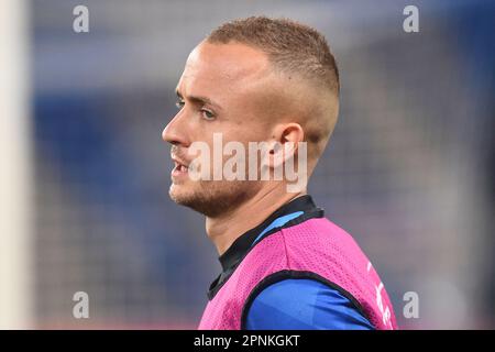 Naples, Italy. 18 Apr, 2023. Stanislav Lobotka of SSC Napoli during the Uefa Champions League match between SSC Napoli and AC Milan at Stadio Diego Armando Maradona Naples Italy on 18 April 2023. Credit:Franco Romano/Alamy Live News Stock Photo