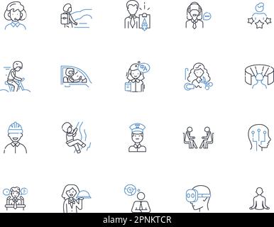 Figures line icons collection. Numbers, Shapes, Statistics, Digits, Geometry, Graphs, Proportions vector and linear illustration. Percentages,Math Stock Vector