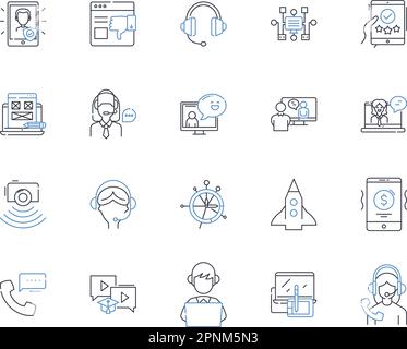 Resonance line icons collection. Vibration, Frequency, Harmony, Echo ...