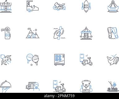 Asian art line icons collection. Calligraphy, Zen, Porcelain, Ink, Buddha, Fengshui, Dragon vector and linear illustration. Silk,Samurai,Lacquerware Stock Vector