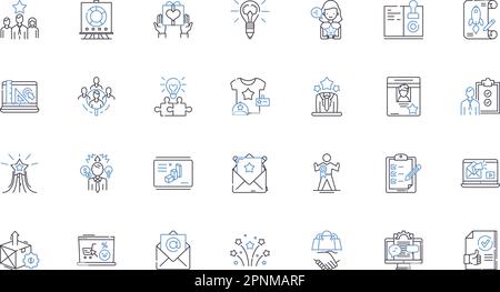 Market research line icons collection. surveys, analysis, statistics, trends, data, insights, focus groups vector and linear illustration. consumer Stock Vector