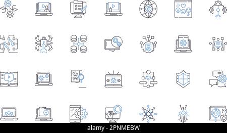 Password cracking linear icon Stock Vector Image & Art - Alamy