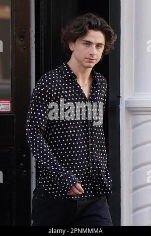 New York, NY, USA. 19th Apr, 2023. Timothee Chalamet out and