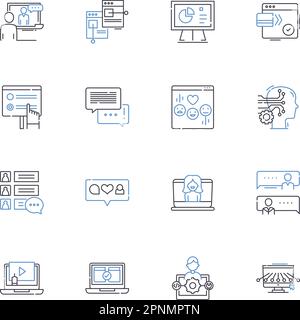Cultivating line icons collection. Nurturing, Growing, Tending, Planting, Cultivation, Harvesting, Sowing vector and linear illustration. Fostering Stock Vector