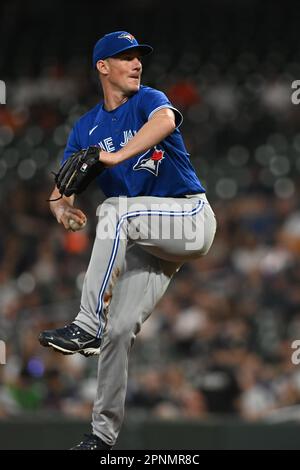 Toronto Blue Jays starting pitcher Chris Bassitt (40) during the bottom of the first inning MLB game between the Toronto Blue Jays and the Houston Ast Stock Photo