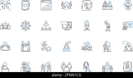 Paper goods line icons collection. Statiry, Cards, Envelopes, Notepads, Invitations, Calendars, Postcards vector and linear illustration. Labels Stock Vector