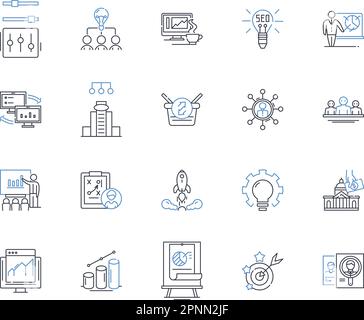Discourse line icons collection. Conversation, Dialogue, Debate ...
