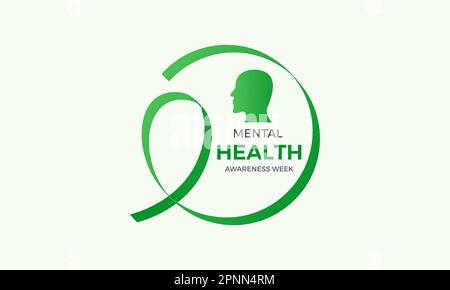 National mental health awareness week. May is mental health awareness week. Vector template for banner, greeting card, poster with background. Vector Stock Vector