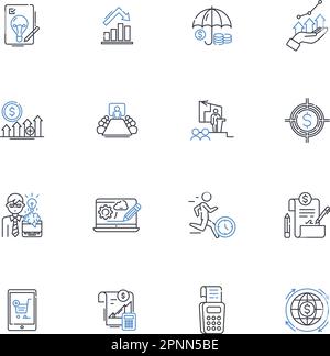 financial regulation line icons collection. Compliance, Enforcement ...