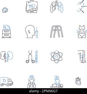 Sustainability line icons collection. Conservation, Renewable, Environment, Green, Recycle, Eco-friendly, Carbon-neutral vector and linear Stock Vector