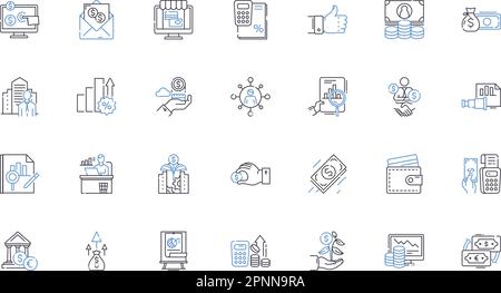 Insurance line icons collection. Coverage, Protection, Premiums, Deductibles, Policies, Assurance, Liability vector and linear illustration. Risk Stock Vector