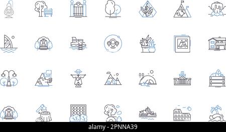 High-tech garden line icons collection. Hydroponics, Aeroponics, Automation, Robotics, IoT, Sensors, LED vector and linear illustration Stock Vector