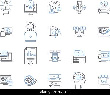 Data platforms line icons collection. Analytics, Big data, Cloud, Data lakes, Data management, Data warehouse, Digitalization vector and linear Stock Vector