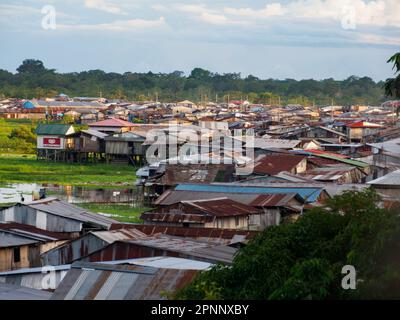 Iquitos, Peru - Apr, 2022: Floating Shantytown Of Belén, Consisting Of ...