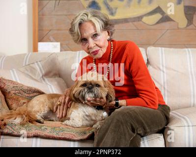 Portrait of Leslie Caron to celebrate her 90th birthday Stock Photo