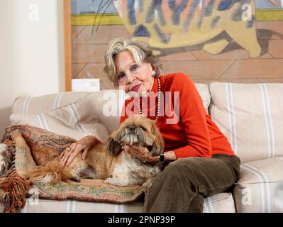 Portrait of Leslie Caron to celebrate her 90th birthday Stock Photo