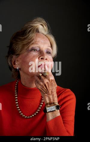 Portrait of Leslie Caron to celebrate her 90th birthday Stock Photo