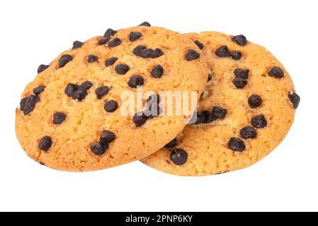 Chocolate chip cookie, isolated on a white background with a clipping path Stock Photo