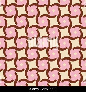 Abstract seamless pattern from the 60s and 70s. Stock Photo