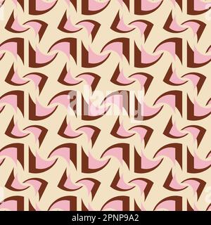 Abstract seamless pattern from the 60s and 70s. Stock Photo