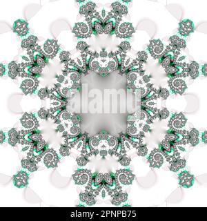 Infinite Mandelbrot Fractal Zoom Colorful Art Render Abstract Mathematic Science Art Stock Photo