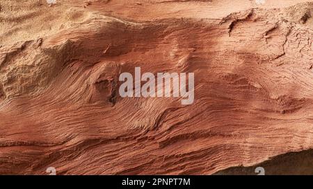 close-up of wood abstract, close-up of tree bark with uneven surface, red wooden full frame background, natural pattern wallpaper, graphic resources Stock Photo
