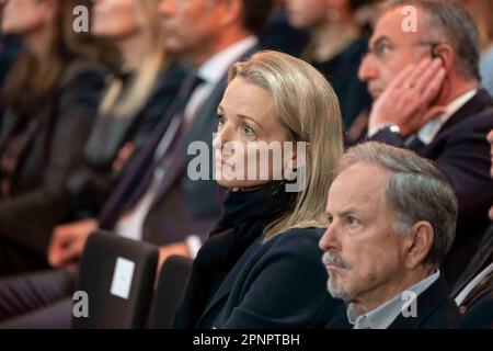 Chairman and CEO of Christian Dior Couture Pietro Beccari and wife  Elisabetta arrive to â€˜Dior Designer of Dreamsâ€™ exhibition, at M7  center, in Doha, Qatar, on November 5, 2021. Photo by Balkis