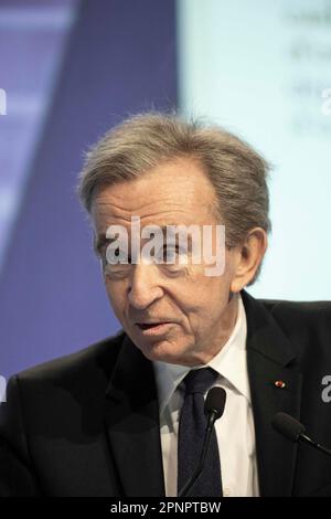 BERNARD ARNAULT CEO OF THE LVMH GROUP LOUIS VUITTON MOET HENNESSY  SHAREHOLDERS' GENERAL MEETING Stock Photo - Alamy