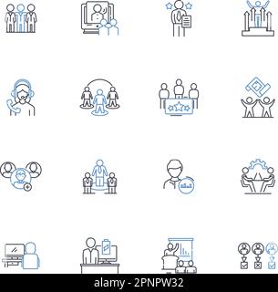 Administrative command line icons collection. Control, Authorize ...